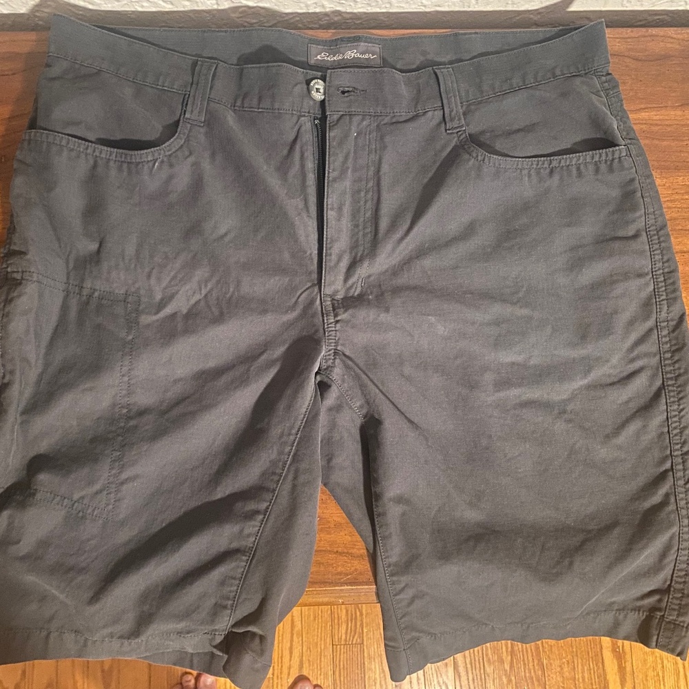 Purchased thinking it was First Accent. These shorts are Eddie Bauer TRAVEX
